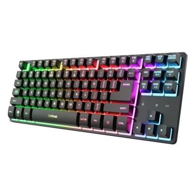 Клавиатура TRUST GXT831 Thado TKL Wireless Keyboard Black US, безжична WiFi