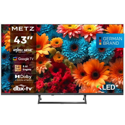 Телевизор METZ 43MQF7500Z - 43" UHD 4K QLED SMART TV, Google TV, Клас G