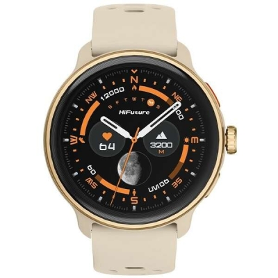 Часовник HiFuture Vela Latte, 1.43" AMOLED, GPS +Compass + Altimeter, 466x466px