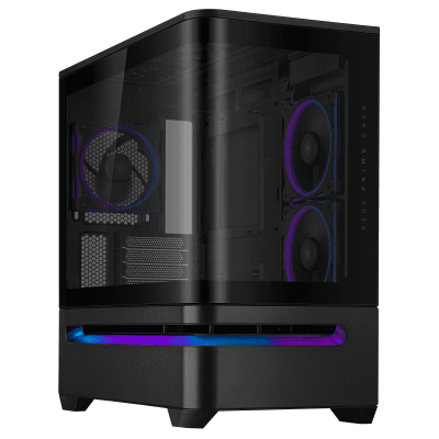 Кутия ASUS Prime AP202 ARGB mATX + 3 ARGB Вентилатора - Black