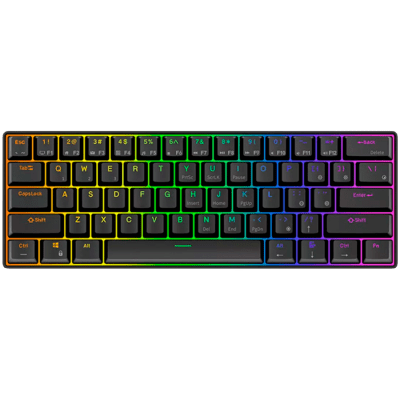 Клавиатура ROYAL KLUDGE RK61 Black Gaming Keyboard Red switch