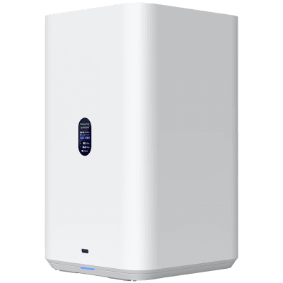 Ubiquiti UniFi  UNAS-2-W-EU Network Attached Storage with (2) 3.5inch HDD bays, 2.5 GbE networking, USB-C connectivity, and an included PoE++ adapter, all in a compact footprint