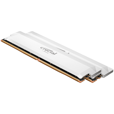 Памет Crucial Pro OC 32GB Kit (2X16GB) DDR5-6400 UDIMM CL38 White
