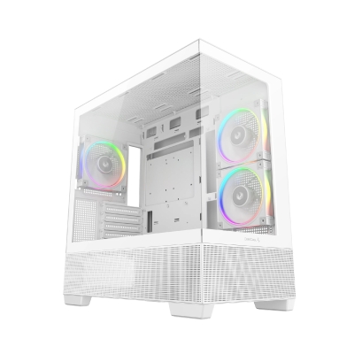 Кутия DeepCool CG380 3F WH, ATX, 3 ARGB Fans, USB-C