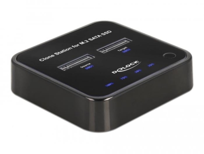Докинг станция Delock M.2, 2 x M.2 SATA SSD, Клониране