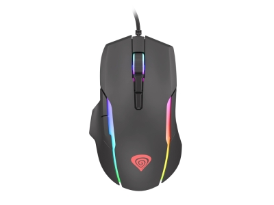 Мишка Genesis Xenon 220 6400dpi with Software Illuminated Black, с кабел