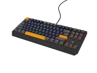 Клавиатура Genesis Thor 230 TKL Naval Blue Positive US Black RGB Mechanical Outemu Panda, с кабел