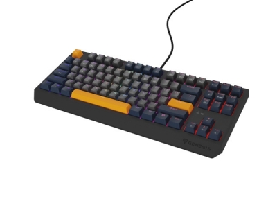 Клавиатура Genesis Thor 230 TKL Naval Blue Negative US RGB Mechanical Outemu Panda, с кабел