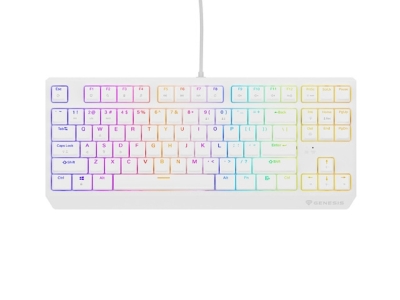 Клавиатура Genesis Thor 230 TKL US RGB Mechanical Outemu Red White Hot Swap, с кабел