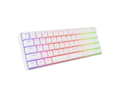 Клавиатура Genesis Mechanical Thor 660 G2 RGB Backlight WHITE GATERON BROWN, с кабел и безжична BT
