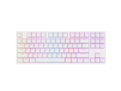 Клавиатура Genesis Thor 404 TKL White RGB Backlight US Layout Brown Switch, с кабел