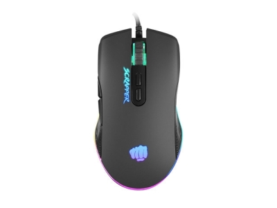 Мишка Fury Scrapper 6400DPI Optical With Software RGB Backlight, с кабел