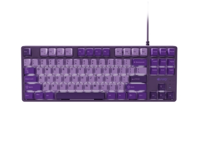 Клавиатура Fury Kanabo K2, US layout, White backlight, Mechanical, Violet, с кабел