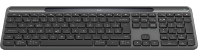 Клавиатура Logitech Signature Slim Solar+ 920-013764 - черен/сив, безжична BT