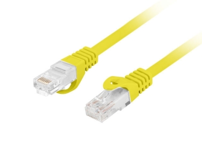 Кабел Lanberg patch cord CAT.6A U/UTP LSZH CU 0.25m Fluke Passed, Yellow