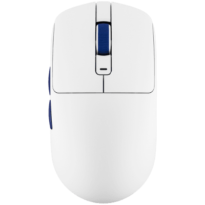 ROYAL KLUDGE M30 White Blue Gaming Mouse PAW 33111K