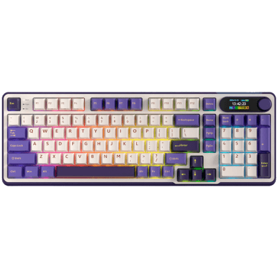 ROYAL KLUDGE RK-S98 Blackberry Mousse Gaming Keyboard Chartreuse switch