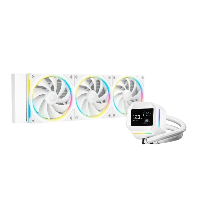 Охлаждане DeepCool LM360 WH - 2.4 inch IPS Display, Addressable RGB