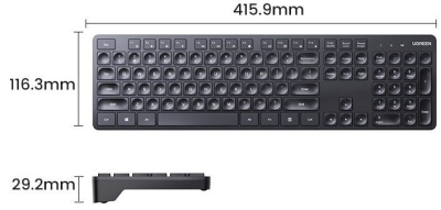 Клавиатура Ugreen KU004 45204, CHOCOLATE MEMBRANE - БДС КИРИЛИЗАЦИЯ