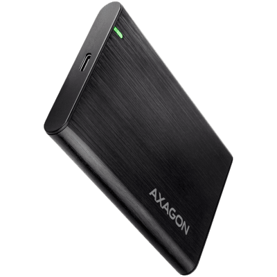 AXAGON EE25-A6C USB-C 3.2 Gen 1 - SATA 6G 2.5" External SCREWLESS ALU RAW box BLACK