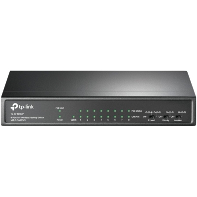 tp-link 9-port 10/100Mbps unmanaged switch with 8 PoE+ ports