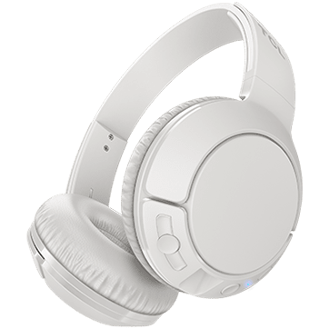 TCL On-Ear Bluetooth Headset, Strong BASS, flat fold, Frequency: 10-22K, Sensitivity: 102 dB, Driver Size: 32mm, Impedence: 32 Ohm, Acoustic system: closed, Max power input: 30mW, Connectivity type: Bluetooth only (BT 4.2), Color Ash White