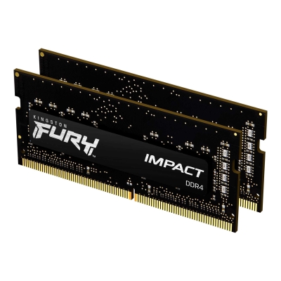 Памет Kingston Fury Impact 32GB (2x16GB) SODIMM DDR4 3200MHz CL20 16Gbit - KF432S20IBK2/32