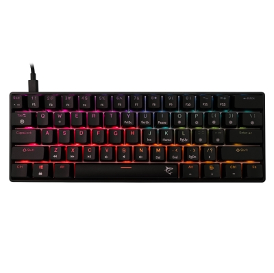 Клавиатура White Shark SHINOBI 2 - YUSYA 5P Red Switches (English US), Black, с кабел