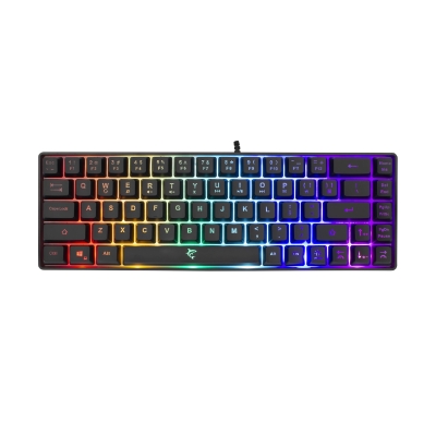 Клавиатура White Shark RONIN - Blue Switches (English US), Black, с кабел