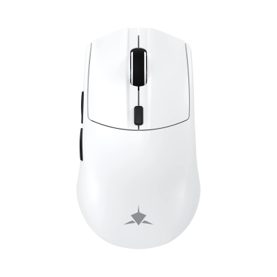 Мишка White Shark CADOR - 10000dpi, 1000Hz, Bluetooth, White, с кабел и безжична WiFi+BT