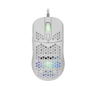 Мишка White Shark GALAHAD - 7200dpi, White, с кабел