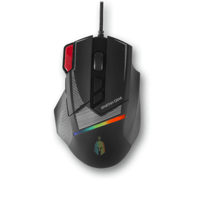 Геймърска мишка Spartan Gear Talos 2 - Черна, с кабел