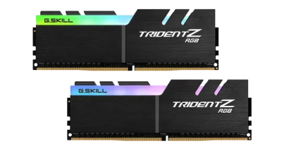 Памет G.SKILL Trident Z RGB 32GB(2x16GB) DDR4 3200MHz CL16 - F4-3200C16D-32GTZRX