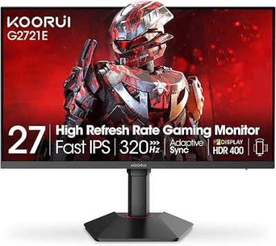 Монитор KOORUI G2721E27 - 27 inch 2560x1440 QHD IPS 320Hz 1ms 16:9 HDR
