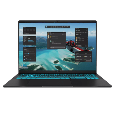 Лаптоп ASUS V16 V3607VM-RP107 - 16.0", Full HD+, Intel Core 7 240H, RTX 5060 8GB, 16 GB, 1 TB SSD - 90NB16K1-M00AE0