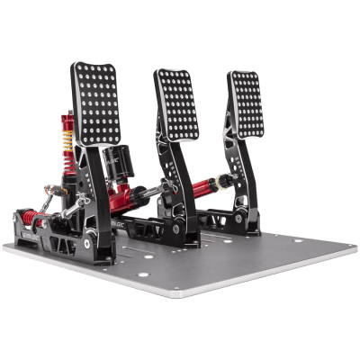 SIMAGIC Crimson Edition, Hydraulic Tri-pedal Set, 100kg Loadcell, Standard Throttle Plate. S309