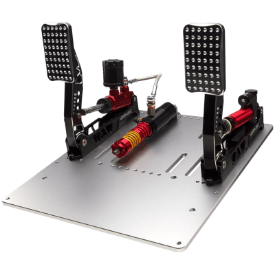 SIMAGIC Crimson Edition, Hydraulic Dual-pedal Set, 200kg Loadcell, Standard Throttle Plate. S312