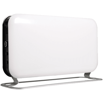 2000W portable convection heatet, LED display, steel fronts, fan,alu feet