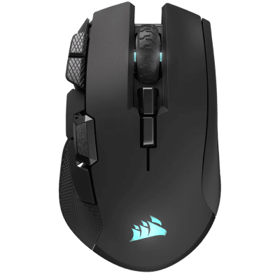 Мишка CORSAIR IRONCLAW WIRELESS SE, Backlit RGB LED, 26000 DPI, Optical, безжична WiFi