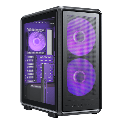 Кутия CoolerMaster MasterFrame 500 Mesh, Black, E-ATX, 3 ARGB fans included