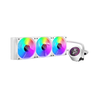 Охлаждане 1stPlayer Thunderstorm TS4 360 White - Digital Display, aRGB