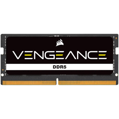 Corsair DDR5, 4800MT/s 16GB 1x16GB SODIMM, Unbuffered, 40-40-40-77, Black PCB, Std PMIC, 1.1V, VENGEANCE DDR5 SODIM