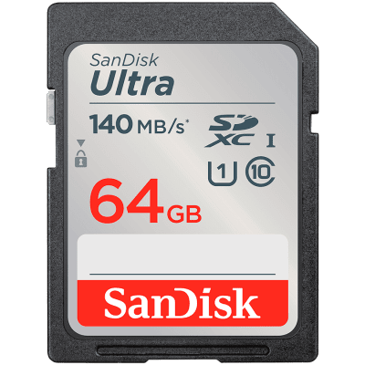 SanDisk Ultra 64GB SDXC Memory Card 140MB/s
