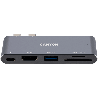 CANYON hub DS-5 5in1 Thunderbolt 3 4k Space Grey