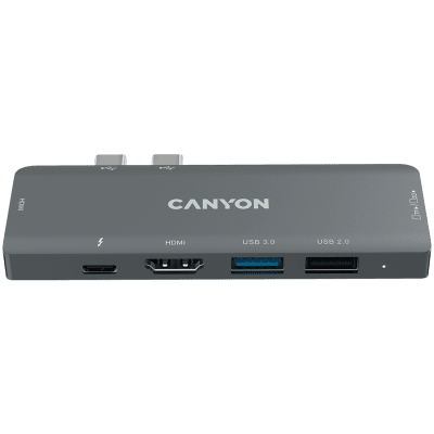 CANYON hub DS-5 7in1 Thunderbolt 3 Space Grey