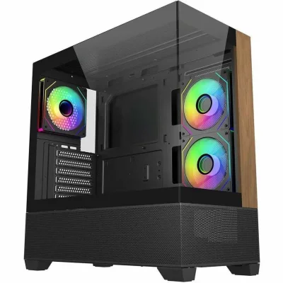 Кутия CoolerMaster Elite 690 Wood - Черна, ATX, 3 fans included