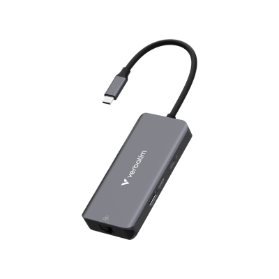 USB хъб Verbatim USB-C Essentials Multiport Hub 6 Port with RJ45