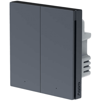 Aqara Smart Wall Switch H1 (with neutral, double rocker): Model: WS-EUK04; SKU: AK074RUG01