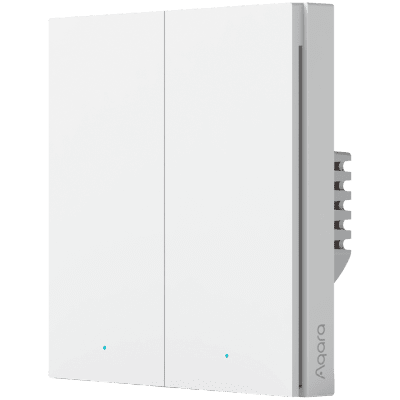 Aqara Smart Wall Switch H1 (no neutral, double rocker): Model No: WS-EUK02; SKU: AK072EUW01
