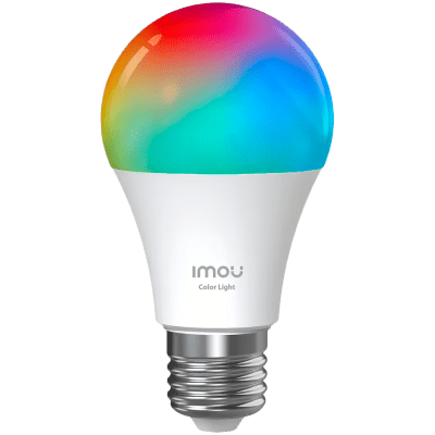 Imou CL2B Smart multicolor LED bulb, E27, 9W, Correlated Color Temperature 2700-6500K, 16 million colors, 2.4G Wi-Fi, supports Matter protocol.
